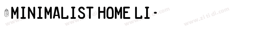 (Minimalist Home Li字体转换